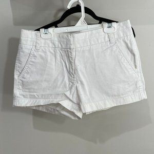 JCrew White Chino Shorts